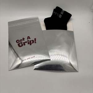 Sobres de Papel Kraft con Logotipo Personalizado para Sudaderas, Bolsa de Envío Plateada para Ropa, Bolsas de Envío Brillantes - Product Image 4