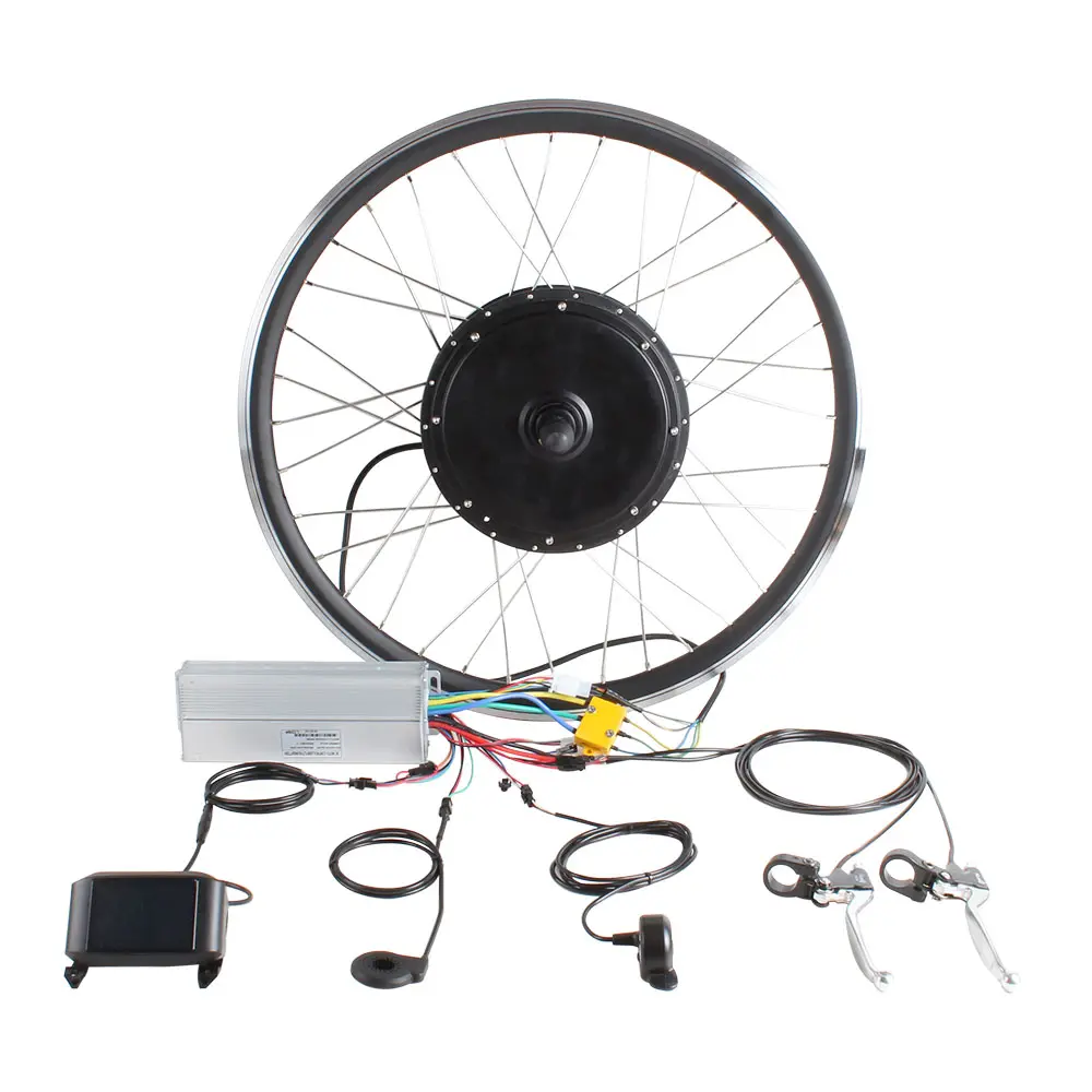 48v 60v 72v 2000w Wheel Ebike E Bike Electric Bike Hub Motor Conversion Kit With Lithium Battery