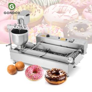 Máquina de freír donas semiautomática a gas de 9.5L, para 2, 3 o 6 filas, de una o dos rejillas, para hacer donas largas y mini donas. - Product Image 1