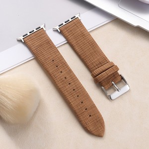 Bracelet de montre en cuir microfibre, bracelet de remplacement, 38 mm, 40 mm, 41 mm, 42 mm, 44 mm, 45 mm, pour montre intelligente, bracelet texturé doux - Product Image 5