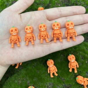 Juguete Promocional de Regalo, Calabaza Impresa en 3D con Articulaciones Flexibles, Adorno Móvil para Escritorio, Gadget de Halloween - Product Image 1