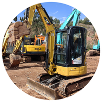 Mini-excavatrice Cat d'occasion de 3,5 tonnes, mini-excavatrice Caterpillar Cat 303 303.5 305 d'occasion à vendre