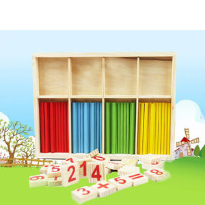 Juego de bloques de construcción de madera Montessori para niños, juguete educativo de matemáticas, números, rompecabezas, Matemáticas - Product Image 6