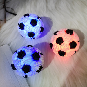 Pelota de Fútbol Brillante Jincan, Juguete Peludo Unisex, Color Blanco y Negro, Material TPR, Antiestrés, Creativo, para Niños - Product Image 4