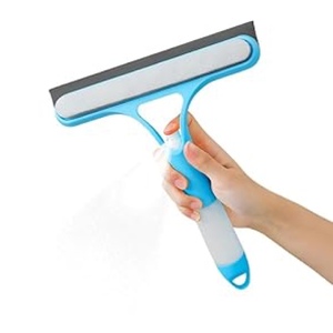 Used As a 3in1 Cleaning Tool for Cars, Household Windows, Tiles with Double-sided <b>Brush</b>, Scraper, and Spray <b>Bottle</b> Capabilities - Product Image 1