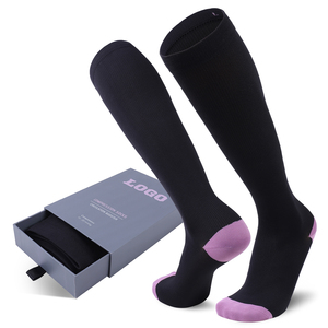 OEM Ciclismo Correr Senderismo Deportes <span class=keywords><strong>Medias</strong></span> de compresión Médico 15 20 Mmhg Calcetines de compresión de algodón para viajes de vuelo largo - Product Image 1