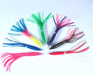 Muestras Gratis, Señuelo de Pesca de Calamar de Goma de 30 cm y 39 g, con Cola Larga y Colorida, Tipo Calamar, con Falda de <span class=keywords><strong>Pulpo</strong></span> - Product Image 3