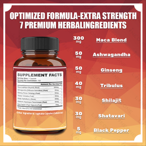 OEM 7 in 1 capsule di Maca organica Ashwagandha in polvere Energy Booster estratto di radice di Maca capsule integratore sportivo capsule - Product Image 3