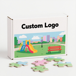 Casse-tête en papier personnalisé de 500 pièces pour installations de divertissement pour enfants avec impression personnalisée en gros - Product Image 3