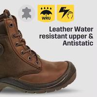 Chaussures de sécurité de travail EN ISO 20345 Dakar S3 marron, résistantes à l'eau et antidérapantes SRC, embout en acier/semelle intermédiaire, résistantes aux perforations, pour l'hiver et l'été