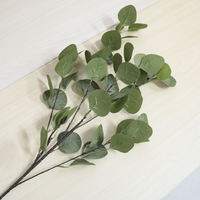 ES002 Prix de gros Nouveau design Feuilles d'eucalyptus en plastique argentées bon marché Écologiques Durables Décoration de mariage