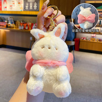Porte-clés en peluche ours populaire, pendentif de sac créatif en forme d'ours mignon, jouet en peluche ours en peluche pour enfants et adultes