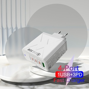 Vendita calda ue UK US Plug 50W USB <span class=keywords><strong>A</strong></span> + tipo <span class=keywords><strong>C</strong></span> ricarica veloce adattatore di alimentazione per telefono cellulare - Product Image 5