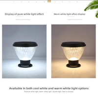 IP65 Étanche Solaire En Aluminium LED Jardin Lumière En Aluminium Pilier Lumière pour Paysage Clôture Porte Premium Extérieur Jardin Éclairage