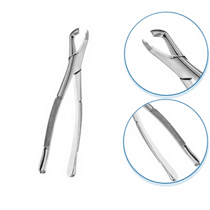 Pinzas de Extracción Dental BK Industries para Dientes del Sabiduría Inferiores, Manuales, Ergonómicas, de Acero Inoxidable Estriado, Instrumento Quirúrgico Clase I - Product Image 1