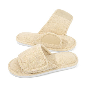 Scivoli <span class=keywords><strong>in</strong></span> spugna aperti da <span class=keywords><strong>donna</strong></span> con suola <span class=keywords><strong>in</strong></span> TPR traspirante per interni <span class=keywords><strong>in</strong></span> <span class=keywords><strong>Memory</strong></span> <span class=keywords><strong>Foam</strong></span> per camera da letto <span class=keywords><strong>scarpe</strong></span> per la casa pantofole regolabili - Product Image 2