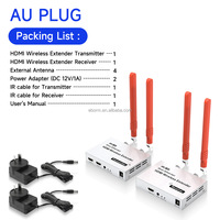 Extenseur HDMI sans fil 300M 4K, émetteur 2,4 GHz/5,8 GHz WiFi, émetteur-récepteur vidéo HDMI pour TV, PC, caméra