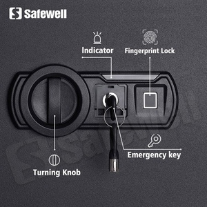 Safewell sinh trắc học vân tay an toàn hộp với khóa cho doanh nghiệp hoặc nhà Key hoặc ngón tay nhập kỹ thuật số tường hoặc tầng núi - Product Image 4