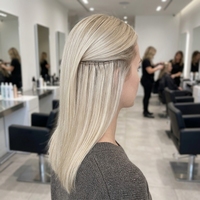 Cheveux humains Remy européens 100 % naturels, tissage Genius micro-attaché, sans perte de cheveux, pouvant être coupés à n'importe quel point, alternative au tissage noué à la main
