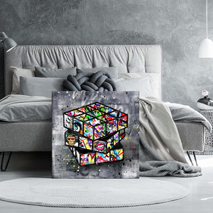 バンクシー風ストリートグラフィティウォールアートポスター キャンバス絵画 リビングルーム装飾 モダンポップアート 寝室用壁掛け壁画 - Product Image 2