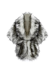 Châle de mariée pour <span class=keywords><strong>femme</strong></span>, cape de mariage chaude et respirante en fausse <span class=keywords><strong>fourrure</strong></span>, motif léopard élégant, longue étole d'hiver, écharpe enveloppante - Product Image 4