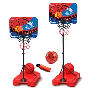 New Toddler Toys Indoor Outdoor Play Adjustable Height Automatic Scoring Kids Basketball Hoop Portable Basketball Goals