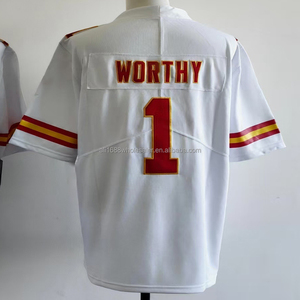 Maillot de football pour homme style tendance 2026 Patrick Mahomes, brodé Travis Kelce Harrison Butker Xavier Worthy Mansoor Delane S-3XL - Product Image 3