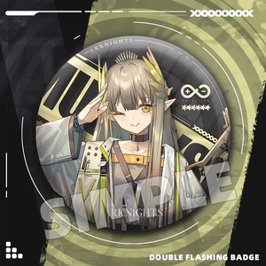 Badge en tôle imprimé <span class=keywords><strong>Arknights</strong></span> Guzi 75 mm, grand format, double flash, Lin Miao Mace Qiu Bailuo Gosevishe Dale, cadeau d'affaires, broche - Product Image 3