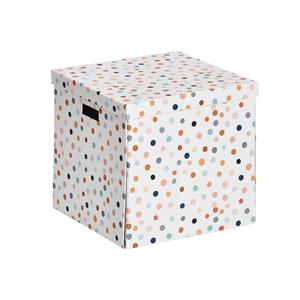 กล่องเก็บของในปัจจุบัน Zeller ลายจุด33,5x33x32cm - Product Image 1