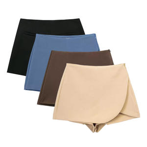 Fashion Summer Women's Multi-color High Waist Skirt Pants Solid Pattern Slim-Fit Loose Breathable A-Line Casual Skirts <strong>Shorts</strong> - Product Image 2