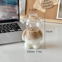Tasse à café en forme d'ours en peluche tasses à thé au lait de jus de dessin animé