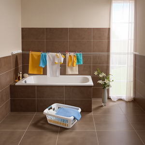 Tendedero Retráctil Leifheit Rollfix Blanco para Uso Interior y Exterior, 120 cm de Longitud - Product Image 3