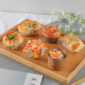 Gobelets de simulation en PU, faux gâteaux, pains, pâtisseries, modèles alimentaires, aimants de réfrigérateur, accessoires et décorations de boulangerie en forme de pain souple - Product Image 1