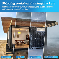 Soporte de armazón JH-Mech para contenedor de envío, conector estructural atornillable, soporte de acero galvanizado de alta resistencia para contenedor de envío
