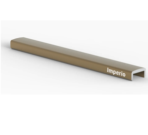 Perfil de aluminio premium IMPERIO SLEEK 12 para bordes de vidrio, solución para estantes de armario y perfiles de puertas de vidrio - Product Image 1