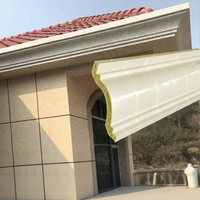 Coffrage en plastique ABS durable pour la réalisation de corniches en béton coulé sur place, produit de décoration extérieure pour bâtiments résidentiels
