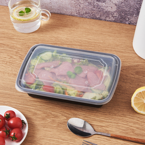 FULING Bols de préparation des repas épais de 38 oz avec couvercles, contenants alimentaires en plastique à emporter, bols à <span class=keywords><strong>poke</strong></span>, salades, soupes, boîtes de préparation des repas à emporter - Product Image 3