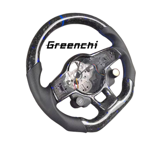 Volante Deportivo de Fibra de Carbono Forjado Azul para Volkswagen MK7 <span class=keywords><strong>Golf</strong></span> 7 <span class=keywords><strong>GTI</strong></span> R 7.5 MK4 MK5 MK6, Volante Deportivo Actualizado para Autos Clásicos - Product Image 3