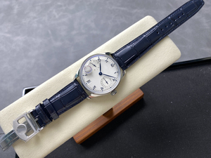 Reloj de Lujo para Hombre de Diseño, con Dos Subesferas, Manecillas Azules, Reserva de Energía de 7 Días, Logotipo Personalizable, Alarma, Calendario Perpetuo, Esfera Analógica - Product Image 4