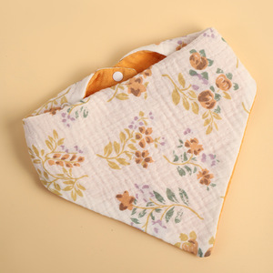 Baberos de Muselina de Algodón para Bebé, con Estampado de Dibujos Animados de Arcoíris, Toalla de Saliva, Paños de Regurgitación, Ajustables con Broches, Triangulares - Product Image 3