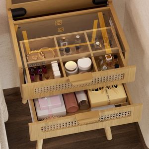 Wholesale Contemporary Small <strong>Narrow</strong> Makeup Vanity Desk Mirror with Lights Flip Top 3 Adjustable <strong>Dressing</strong> <strong>Table</strong> - Product Image 4