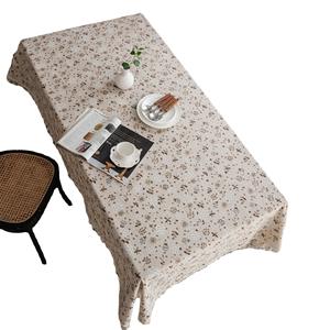 Nappe en <span class=keywords><strong>lin</strong></span> <span class=keywords><strong>de</strong></span> coton fleuri pour <span class=keywords><strong>Table</strong></span> à manger rustique ferme cuisine Rectangle nappe couverture <span class=keywords><strong>de</strong></span> <span class=keywords><strong>Table</strong></span> basse, <span class=keywords><strong>lin</strong></span> café - Product Image 3