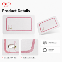 Carte de visite professionnelle en PVC personnalisée NFC 213 215 216 programmable, puce 1k, carte de membre pour avis d'hôtel, colorée, étanche, ZDF RFID 13.56MHz