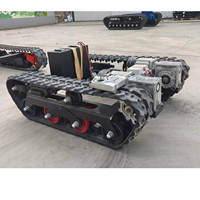 Châssis de transport agricole robotisé électrique de 0,5 tonne à chenilles en caoutchouc télécommandé à vendre