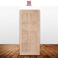 Vente en gros, Design moderne, porte en bois massif, porte Composite, intérieur de maison, porte en bois massif pour maison