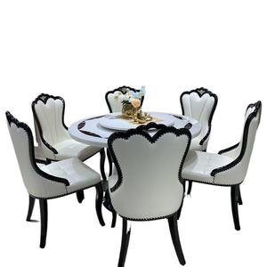 <span class=keywords><strong>Table</strong></span> à <span class=keywords><strong>manger</strong></span> en <span class=keywords><strong>marbre</strong></span> <span class=keywords><strong>noir</strong></span> blanc pliable réglable assemblé extensible pour la maison appartement hôtel ou meubles d'entrée scolaire - Product Image 4