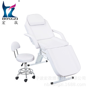 Cama de Masaje Hongzi Ajustable con Reclinación de 180 Grados para Uso en Salones de Belleza y Spa, Color Blanco - Product Image 2