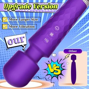 Juguetes sexuales recargables USB para parejas, vibrador de clítoris de punto G, masajeador de varita, vibrador de clítoris Anal impermeable de 10 velocidades - Product Image 2