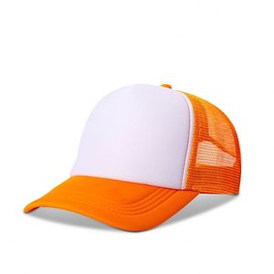 Casquette de baseball en maille polyester à 5 panneaux avec logo 3D en relief personnalisé IStapromo Gifts, broderie unie, casquette de golf vierge, casquette trucker 3 couleurs - Product Image 4