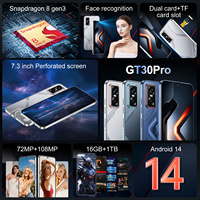 Nuevo Teléfono Inteligente 5G LTE HD 2025, Infinix GT30 Pro, Pantalla Grande de 7.3 Pulgadas, Android Deca Core, 144Hz, Cámara de 108MP, Desbloqueado para Español